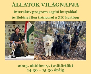ÁLLATOK VILÁGNAPJA A ZIC KERTBEN