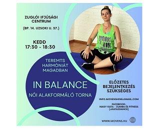 IN BALANCE női alakformáló torna