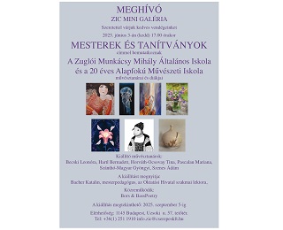MESTEREK ÉS TANÍTVÁNYOK KIÁLLÍTÁS