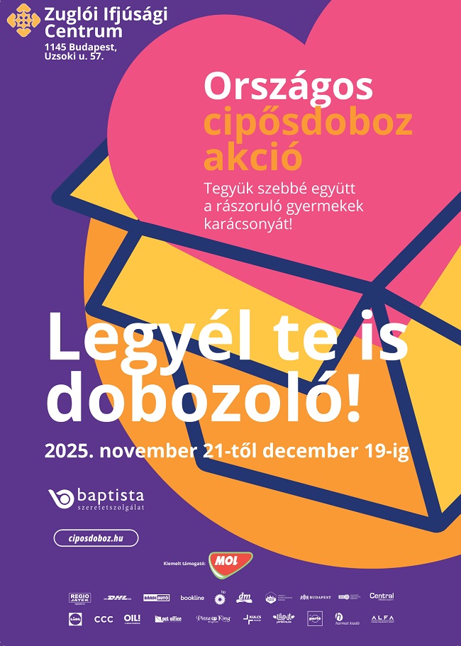 Cipősdoboz-akció a Zuglói Ifjúsági Centrumban!