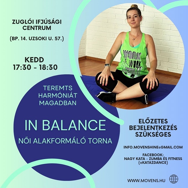 IN BALANCE női alakformáló torna