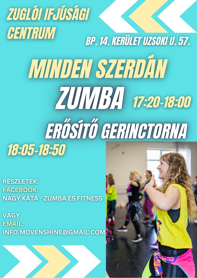 ZUMBA ÉS ERŐSÍTŐ GERINCTORNA